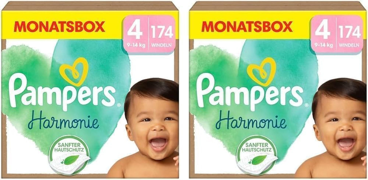 Virtuel pakke: Harmony Size 1 og Aqua Wet Wipes