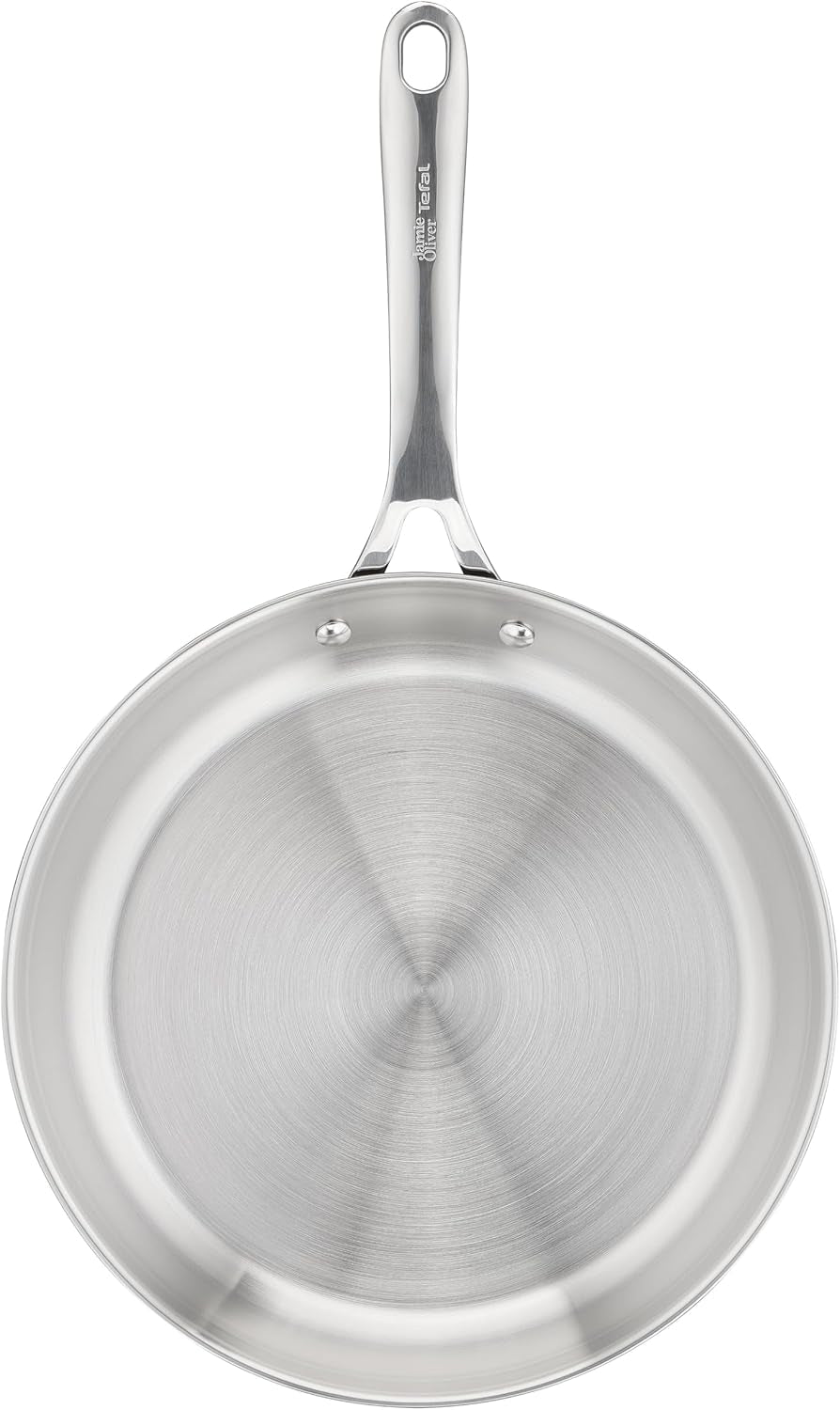Jamie Oliver fra Tefal Cook Smart stegepande 28Cm, Ucoated rustfrit stål, Velegnet til induktion Gryder og pander Naty Shop