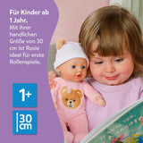 Baby Born Rosie blød dukke 30 cm med 6 lyde og flaske, pink