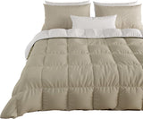 PETTI Artigiani Italiani - Vinterdyne til dobbeltseng, maxi, monokrom, dobbeltsidet, hvid, grå, 100% Made in Italy Dyner og dyner Naty Shop Brown Sengestørrelse 120-130X200: [Quilt 220 X 260 Cm]