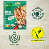 Knorr Fix Kebab für en würzig und krosses Hähnchen Gericht ohne geschmacksverstärkende Zusatzstoffe 3 Portionen