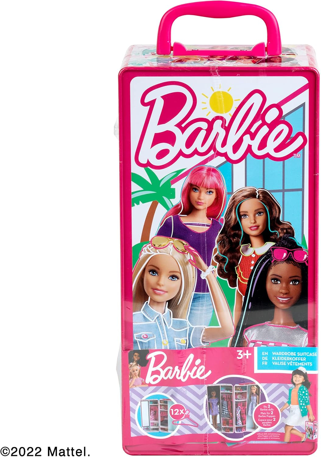 Theo Klein 5801 Barbie-garderobe med tøjstænger og -rum, legetøj fra 3 år og opefter, inkluderer tilbehør, flerfarvet