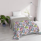 Fantasy italiensk sengetøj Microfiber Sommer 1,5 Senge Murrine dyner & dyner Naty Shop Abstrakte Cirkler 1 Posto E Mezzo