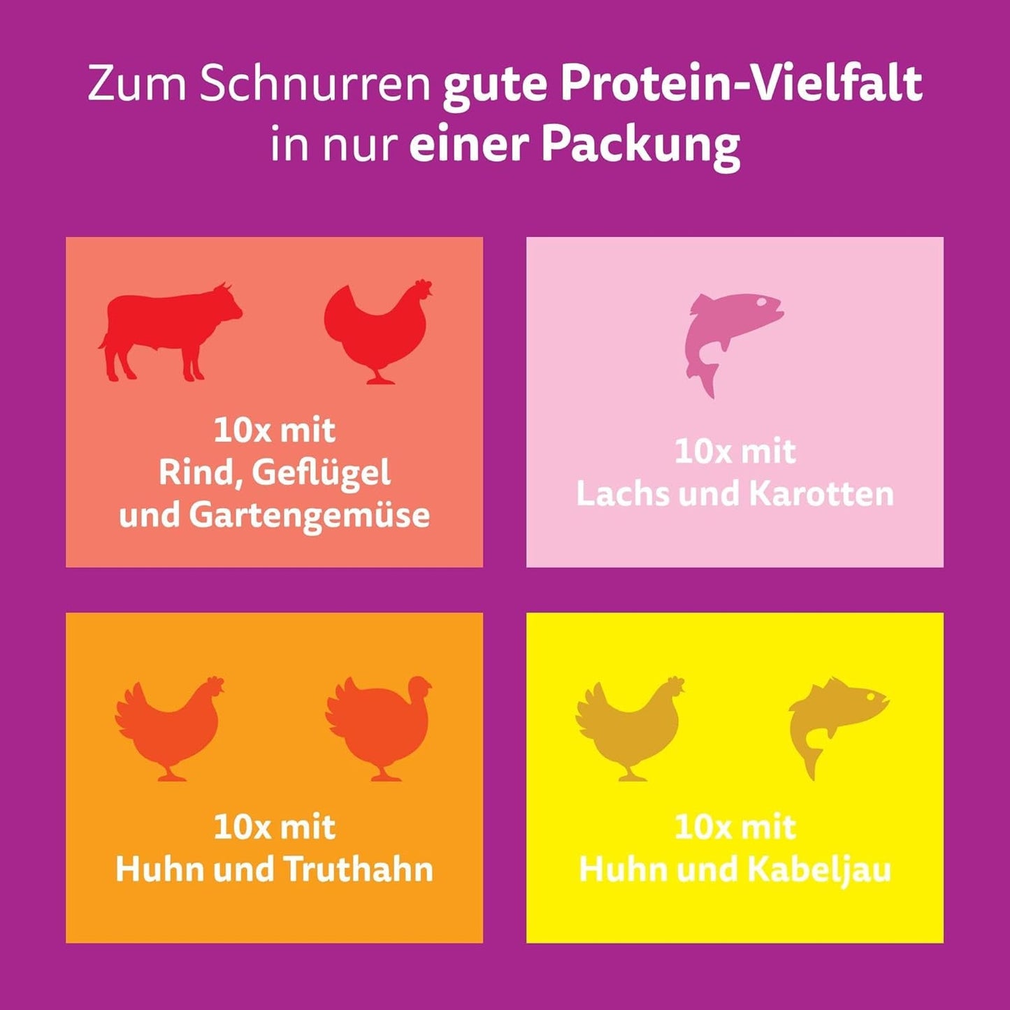WHISKAS SMÆGENDE MIX Nassfutter i Sauce für Katzen 40 x 85g Chef's Choice