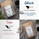 ORIGEENS Bio Kaffeebohnen Probierset 1kg | Premium Bio Arabica Kaffee Ganze Bohnen Sæt 4x250g | Traditionel Röstung | Kaffe Geschenkset