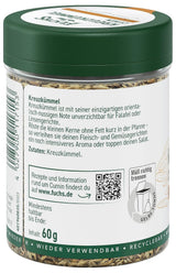 Fuchs Gewürze - Kreuzkümmel ganz - orientalisch-nussige Note für Falafel und Linsengerichte - naturlige ingredienser - 60 g i wiederverwendbarer, genbrugsbarer Dosis