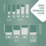 ZWILLING FRESH & SAVE CUBE Box, størrelse 2M, modulær og stabelbar opbevaringsboks, Hermetisk og tømbar opbevaring, Tåler opvaskemaskine, Transparente madopbevaringsbokse Naty Shop