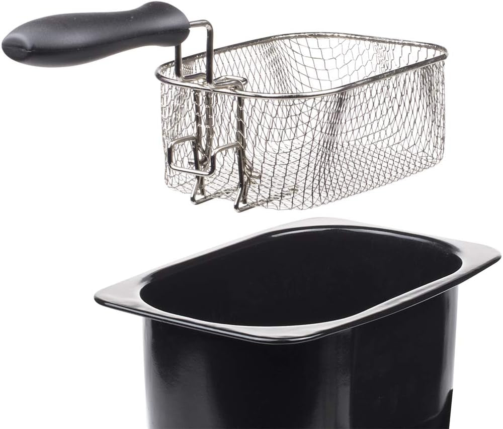 Tristar frituregryde i rustfrit stål - Med 2 liters kapacitet, koldzonefunktion og justerbar termostat op til 190°C, FR-6919, sølv Hvidevarer Naty Shop