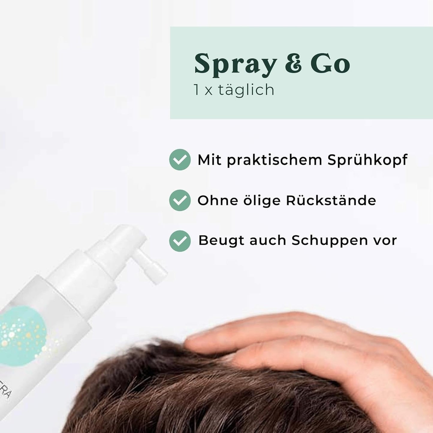 Rosemary Oil Hair Tonic Spray 100ml - Rosemary Oil Spray accelererer naturligt hårvæksten - Hårvækstmiddel for kvinder og mænd - Hårtabsserum - Rosemary Hair Oil fra Cosphera Hair Care Naty Shop