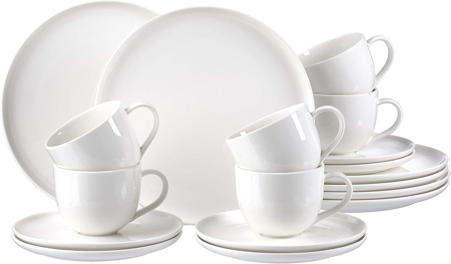 Ritzenhoff & Breker Skagen kaffestel, 18 stk., hvid