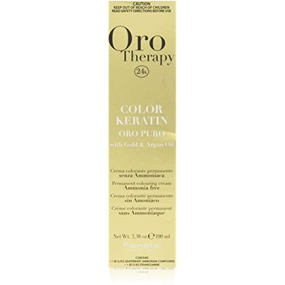 Fanola Oro Therapy Color Keratin 5.0 100ml Hårfarve Naty Shop 8.13 Lys blond beige