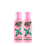 GO TOXIC UV semi-permanent hårfarvecreme, 100 ml (1 pakke) Naty Shop Grøn hårfarve 100 Ml (2 pakke)