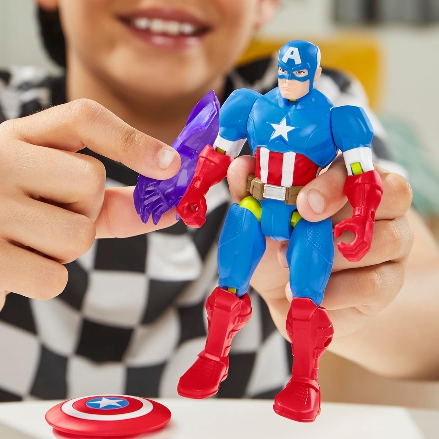 Mixmashers Marvel Captain America Avengers Mix-og-match actionfigurer og tilbehør Actionfigurer Naty Shop