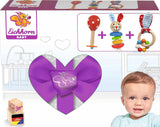 Eichhorn 100017045 - Babystarter/gavesæt med maraca, legetøj med lyd og legetøj med kaninmønster, 3 stk, fra 3 måneder Legetøj Bebe Naty Shop
