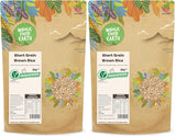 Wholefood jord kortkornet brune ris - ikke-GMO - naturlig - vegansk - mælkefri - uden tilsat sukker, 2 kg