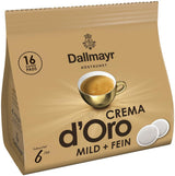 Crema d'Oro milde og fine pads (16 Kaffee Pads)