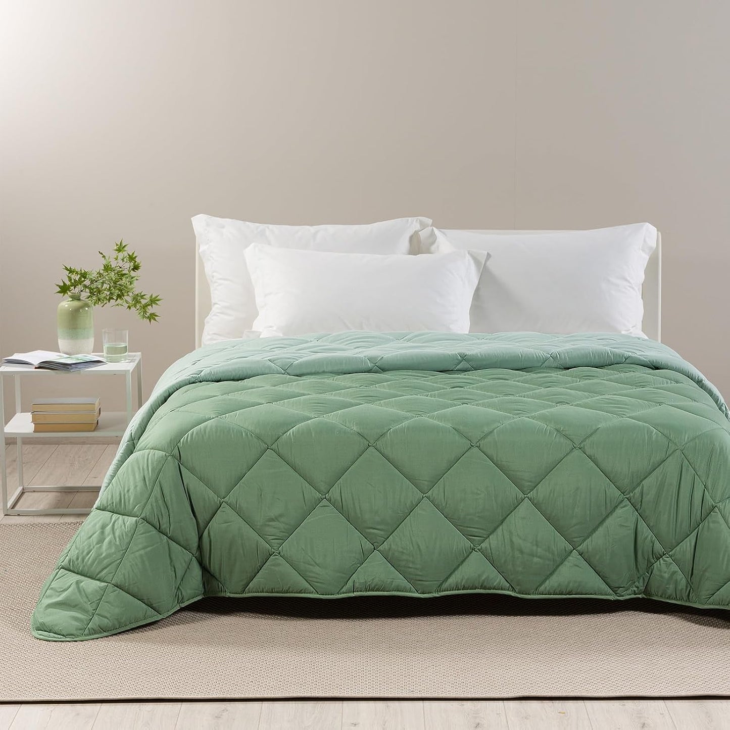 Caleffi Dobbeltseng Vinterdyne 260 X 265 Cm Mikrofiberdobbeltseng Vinter Blød Komfortabel Polstret Holdbar Vaskbar Anti-Allergidyne lavet i Naty Shop Jadedyner og dyner 260X265