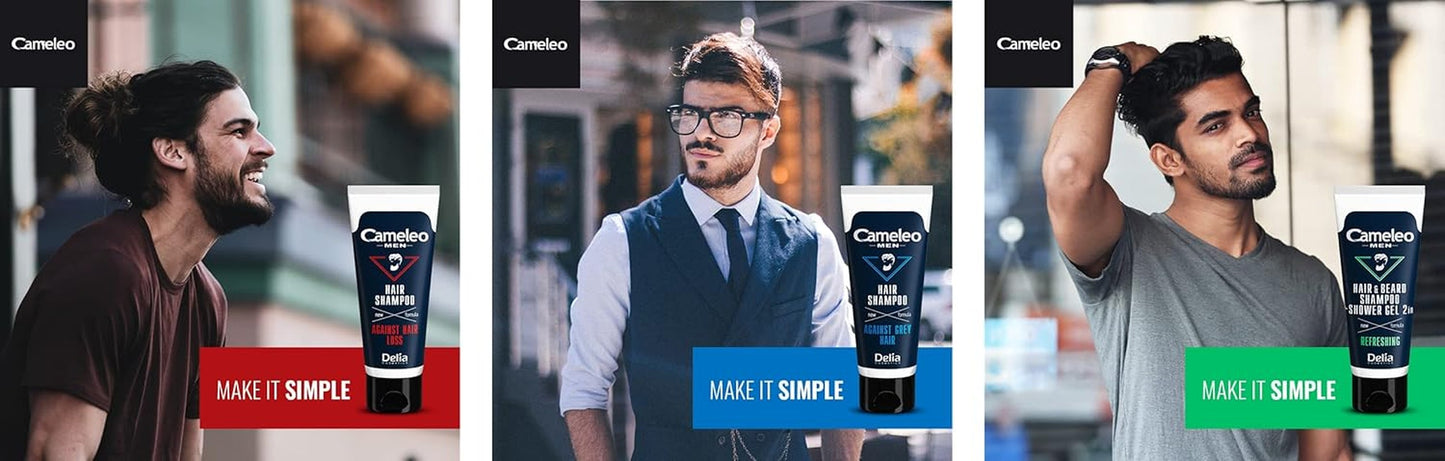 Cameleo Men - Hårvask til mænd mod hårtab, 150 ml Hårpleje Naty Shop