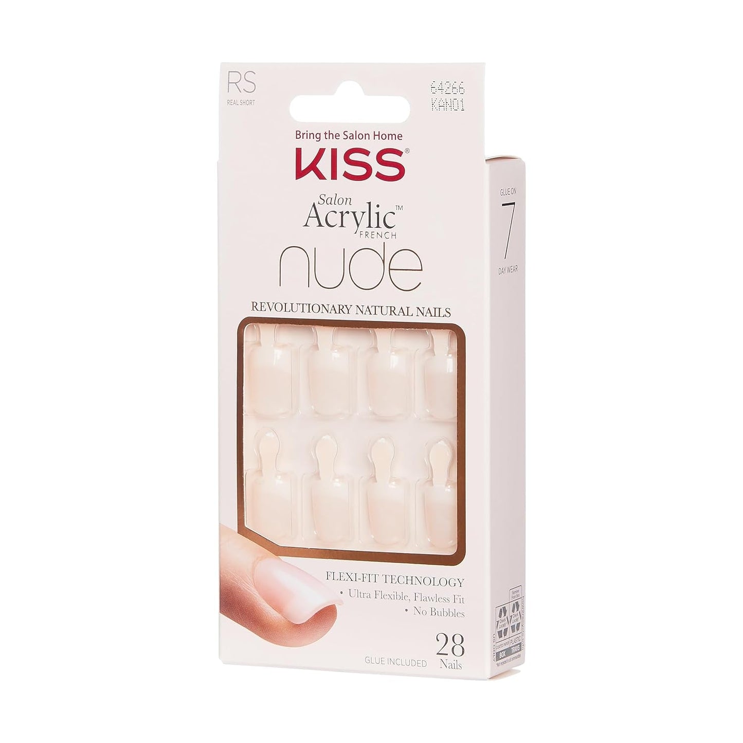 Kiss Nude Nails Amazing Nails (pakke med 2)
