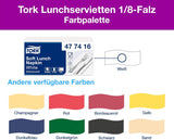 Tork blød frokostserviet hvid, 1/8 fold, 3 lag, 33 cm × 33 cm, 150 servietter, 477416