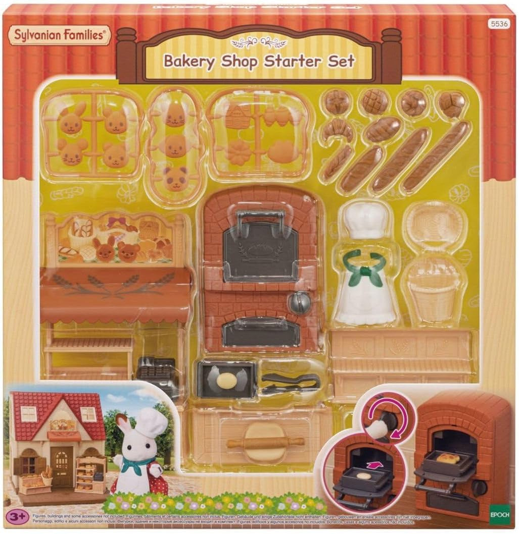 Sylvanian Families 5536 Starter House Bagery Set - Dollhouse Legesæt Dukkehuse Naty Shop Standardtitel
