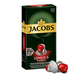 Jacobs Kapseln Lungo Intenso, Intensität 8 & Kapseln Lungo Classico, Intensität 6, 100 Nespresso®*-kompatibel Kaffeekapsel, 10er Pack, 10 x 10 Getränke