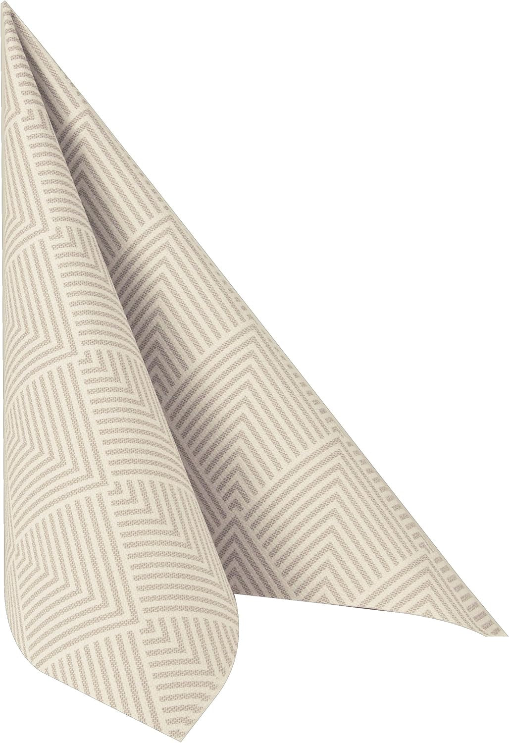 Papstar, 50 servietter "ROYAL Collection" 1/4 gange 40 Cm X 40 Cm "Elegance" Brun, #86498 (pakke med 2)