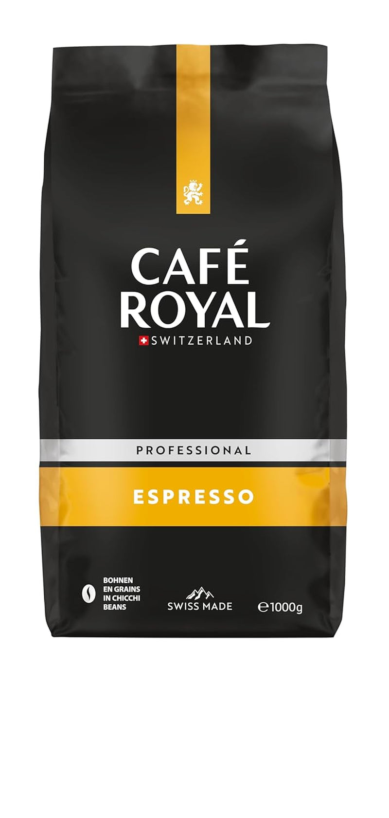 Café Royal Professional Line Espresso - Kaffebønner til automatiske espressomaskiner, intens krop, intens ristning, styrke 3/5, Rainforest Alliance, 1 kg