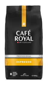 Café Royal Professional Line Espresso - Kaffebønner til automatiske espressomaskiner, intens krop, intens ristning, styrke 3/5, Rainforest Alliance, 1 kg