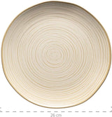 MÄSER 931512 Nottingham Vintage Series Spisesæt til 4, Kombinationsservice af 20 stykker med uregelmæssige runde former i retrolook, fliser, beige
