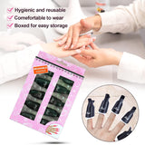 Hanyousheng Nagellackentferner Clips, Nagel Clips, 10 Stück Schwarz Nagelclips, Nagel Klammer, Nails Art Gel Cap, Soak off Clip Cap UV Gel Poliermittel Entferner Wrap Nail Tool