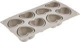 Silikomart, Form til Tartufo silikonekager, 8 enkeltporte, Ø 62 H 52 mm Køkken Naty Shop Minihjerter