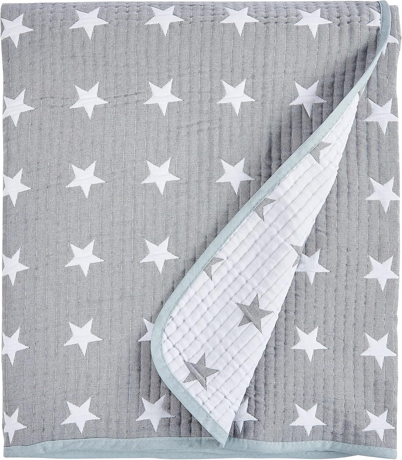 VIALMAN sengebetræk Sofia 10 kingsize seng | stjernedyne | quilt størrelse 250 X 270 cm | sengebetræk & sofakast marineblå Senge og betræk Besuche den VIALMAN-Store Grå Cama 90: 180 Cm X 270 Cm