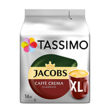 Tassimo Kapseln Jacobs Caffè Crema Classico XL, 5 x 16 puder, 80 Kaffeekapseln