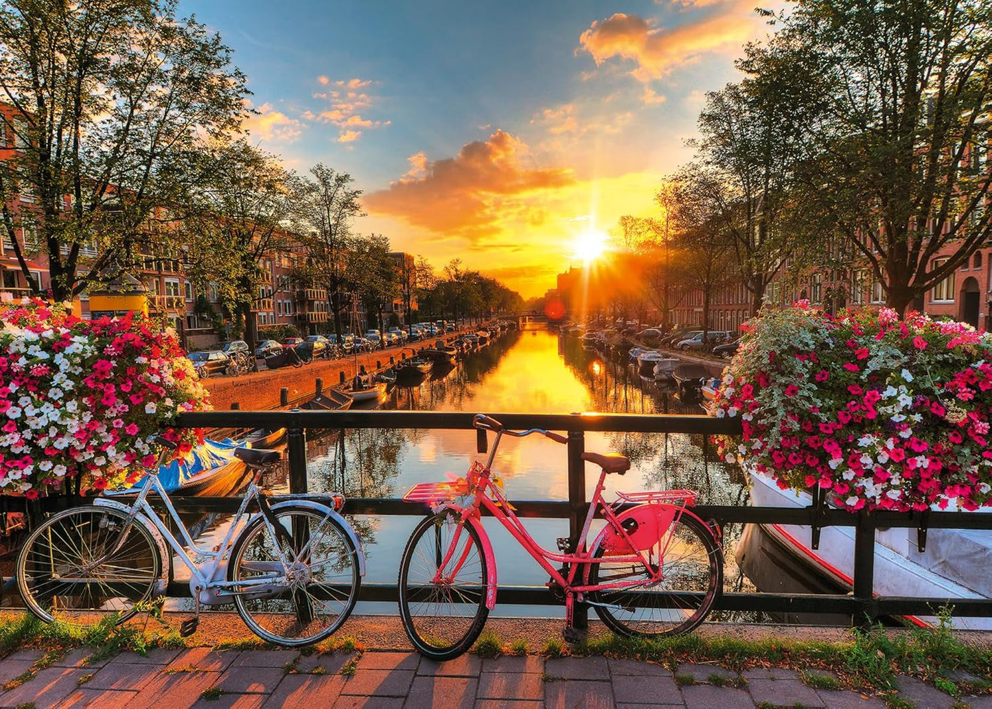 Ravensburger Puslespil 12000662 1000 brikker Cykler i Amsterdam - Farverigt puslespil til voksne og børn i gennemprøvet Ravensburger kvalitet Puslespil Naty Shop Nyt design