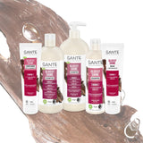SANTE Naturkosmetik Glossy Shine Mask økologisk birkebladsekstrakt + 3x proteinkompleks, silikonefri og fugtgivende hårmaske, vegansk hårpleje for mere glans og smidighed, 150 ml Naty Shop Hair Mask