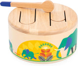 Janod - Gioia Tromme - FSC trætromme + tromme - Rollespil og tidlig musikalsk uddannelse - Akvarel - Fra 18 måneder, J07650 Bebe Toys Naty Shop