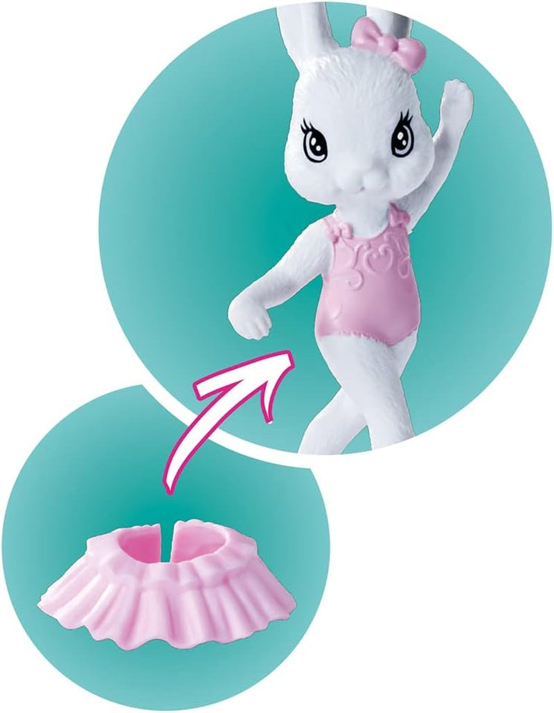 Simba 105733603 - Steffi Love Dancing Ballerina, Steffi som ballerinadukke med dyreven og roterende nederdel, legedukke 29 cm, fra 3 år