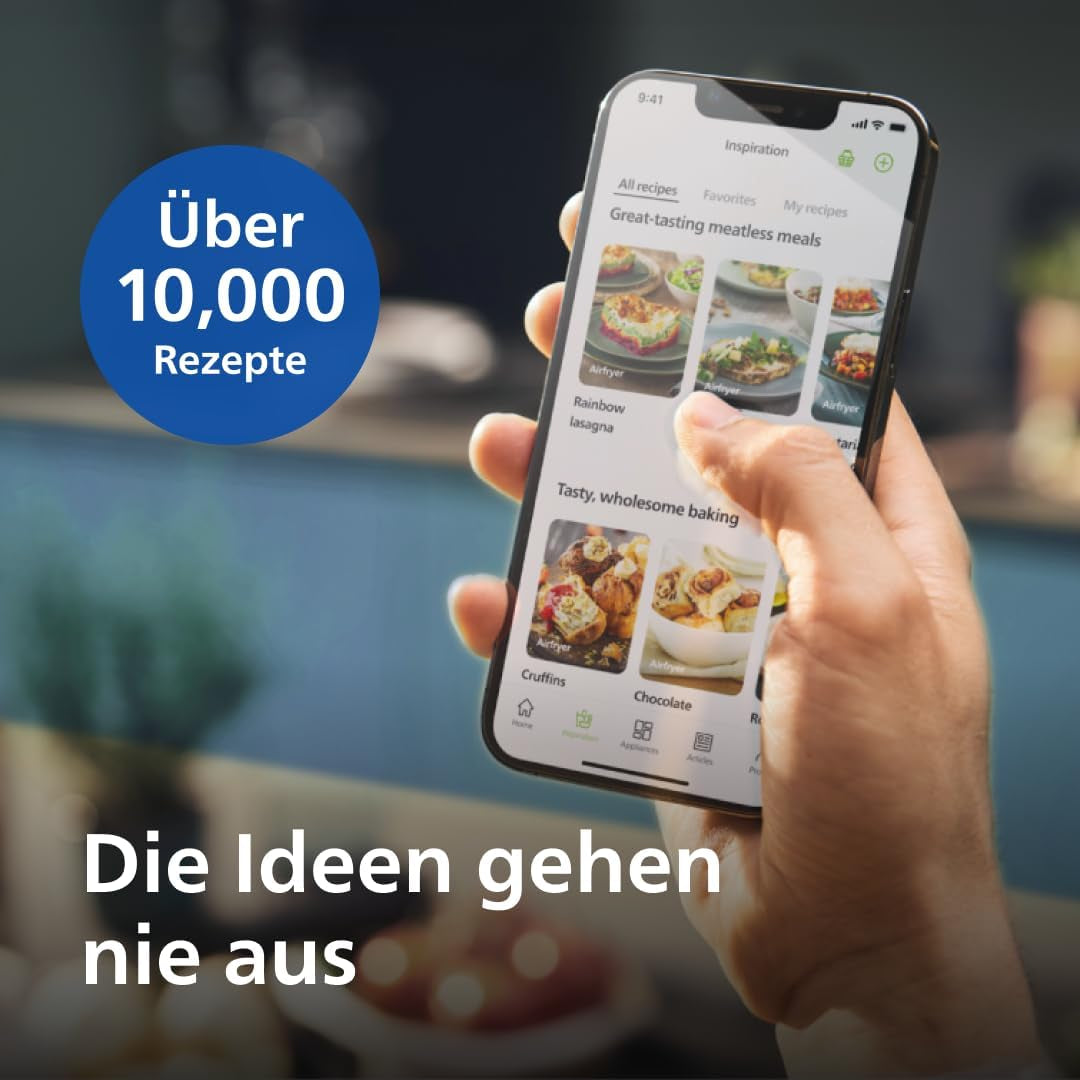 Philips 3000Er Airfryer XL - Rapid Air-teknologi, stegning med op til 90 % mindre fedt, kapacitet 1,2 kg, 6,2 liter, touchskærm Hvidevarer Naty Shop