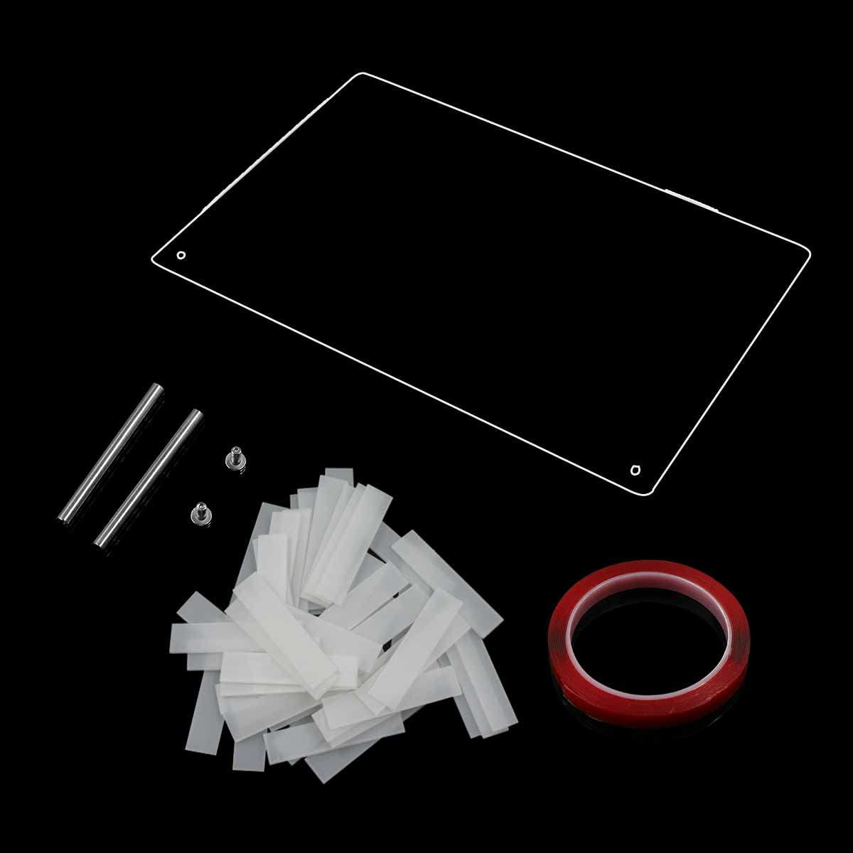 Akrylglas negledisplaypanel med displaystrimler og nanoklæbemiddel, neglespidsdisplay, transparent neglekunstfarvekort, neglekunstdisplay, negletræningsdisplay (gennemsigtig)
