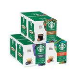STARBUCKS Probierset, Espresso-Varianten af ​​Nescafé Dolce Gusto Kaffeekapsel 6 x 12 (72 Kapsel) - Exklusiv bei Amazon