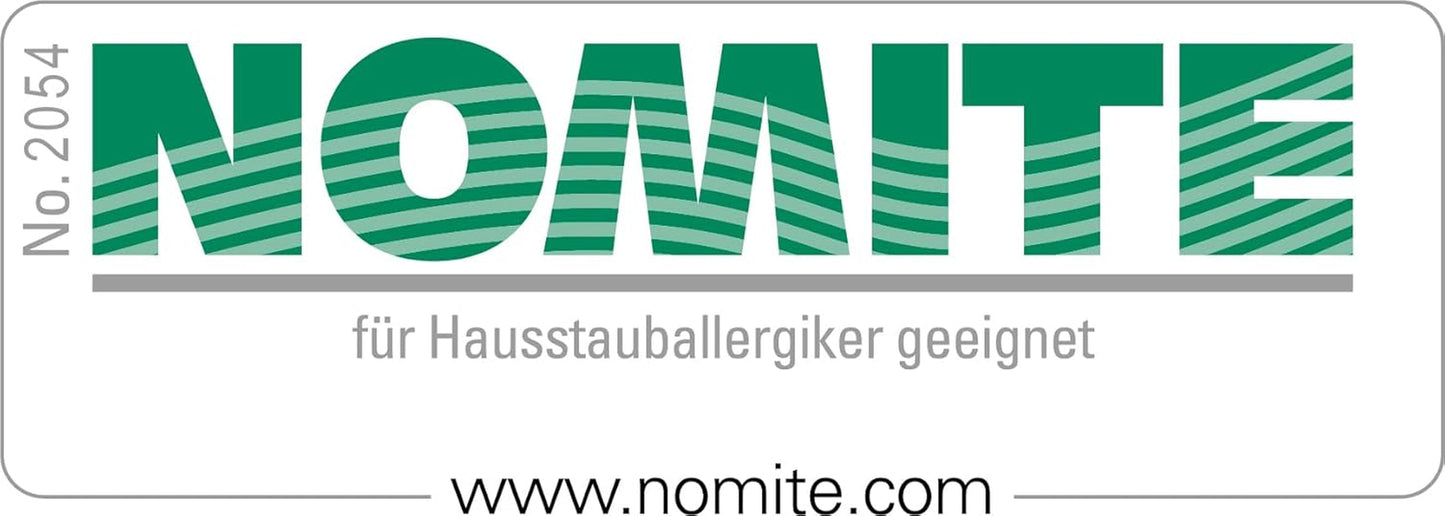 Traumnacht retro ballondyne med 100% andefjerfyld, 135 X 200 cm, nedadgående, produceret efter den tyske kvalitetsstandard Quilts og dyner Naty Shop