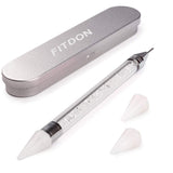3200 Nail Stones Set FITDON Multi-Shaped Glass AB Stones og Clear Diamond Glitter AB Stones til Negle Art Decoration DIY Kits Smykker Nøgleringe Negle Accessories