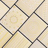 MWOOT 10 ark Guld Nagelsticker Abziehbilleder Nail Art Sticker, 3D selvklæbende neglestickers sæt Linien Streifenband Design, gør-det-selv Metallisk Nailart Aufkleber Maniküre Zubehör Für Nagel Dekoration