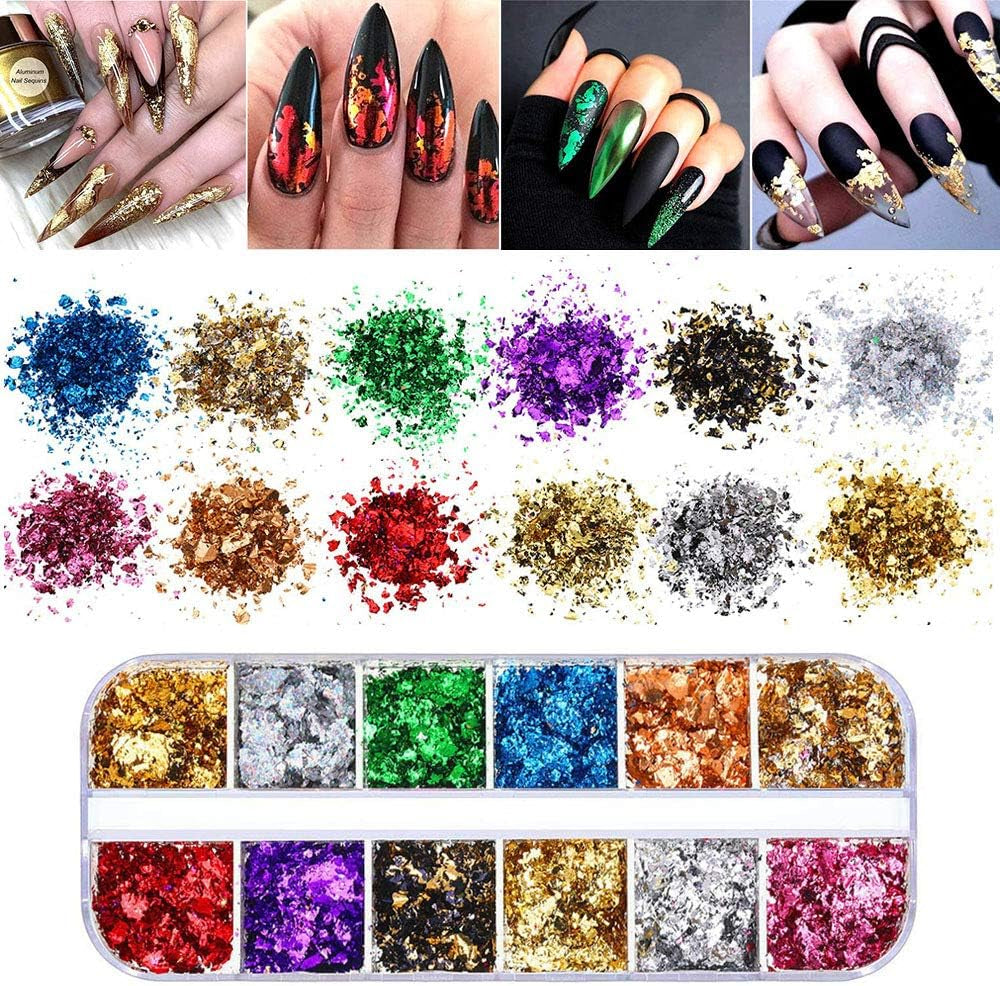 Kalolary tørrede blomster til negle Sommerfugle pailletter Neglelak folie Neglestickers Pincet Neglesten Negle Rhinestones Blyant til 3D Negle Design DIY dekorationer