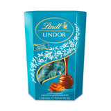 Lindt Chokolade | LINDOR saltkaramelkornet | 500g | 38 mælkechokoladekugler med saltkaramelfyld | Gave af chokolade