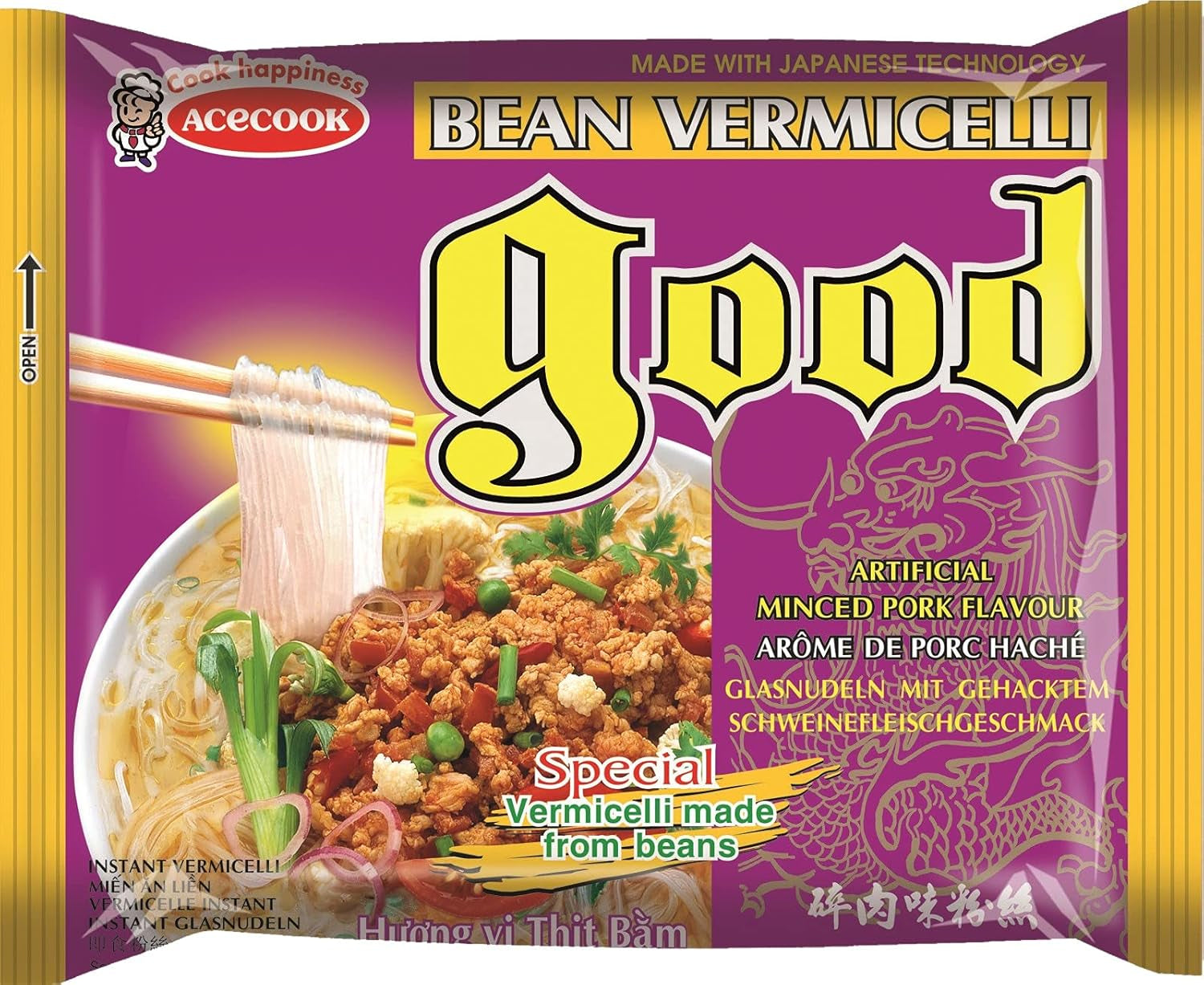 - GD Glass instant nudler med svinekød - (1 x 57 g)