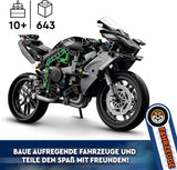 LEGO Technic Kawasaki Ninja H2R Motorcykel, Børn og voksne Fødselsdagsgave, Pynt, Legetøj, Model til drenge og piger fra 10 år+ 42170 Byggesæt Besuche den LEGO-Store