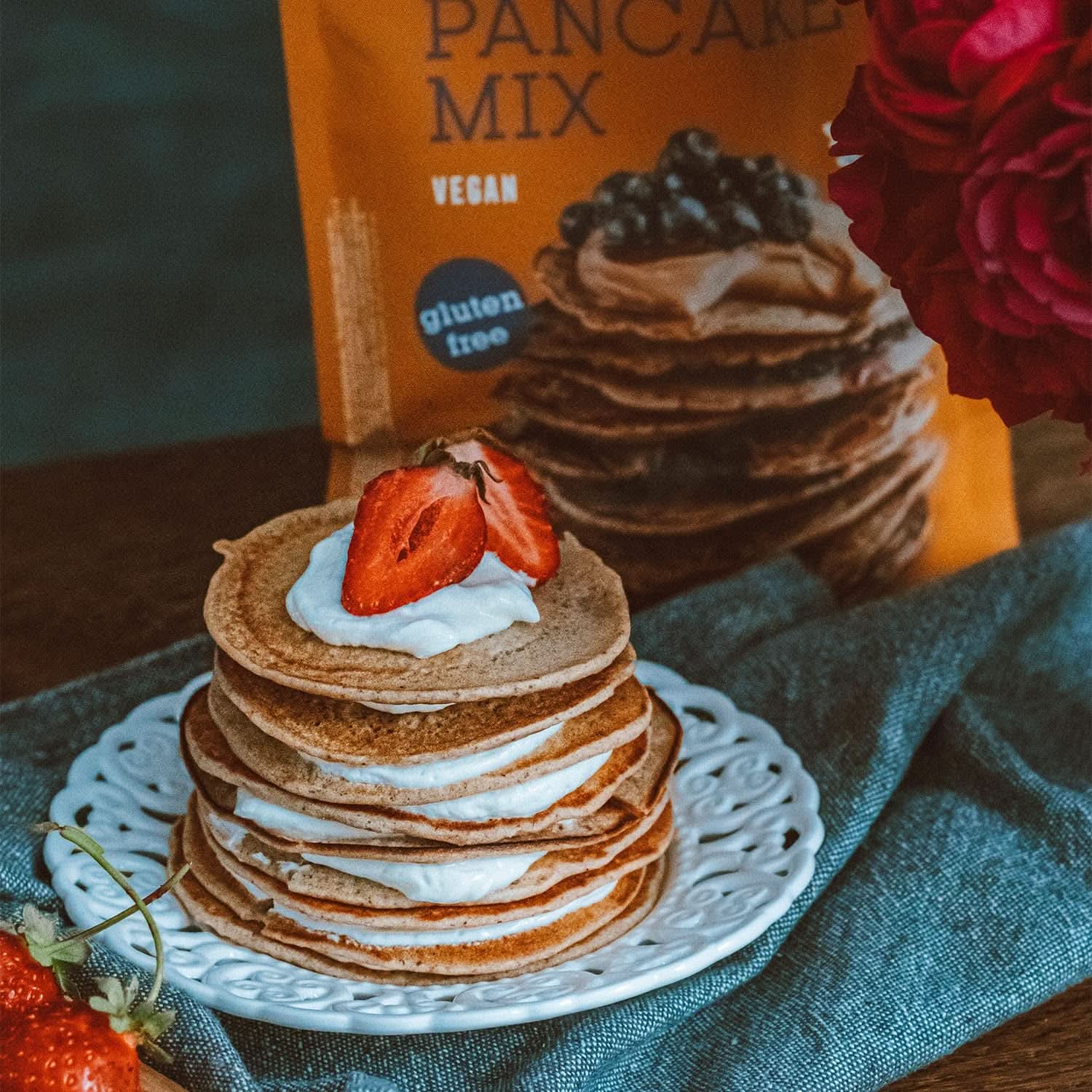 Bett'R Pancake Mix, økologisk, vegansk og glutenfri bageblanding, 6 x 400 gram Kitchen Naty Shop