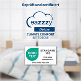 Genius Eazzzy Climate Comfort Quilt 155 X 220 Cm, Fibertæt, Letvægtsdyne til alle årstider, Åndbar dyne, Behagelig temperatur til søvn, Dyne til alle årstider Dyner og dyner Naty Shop